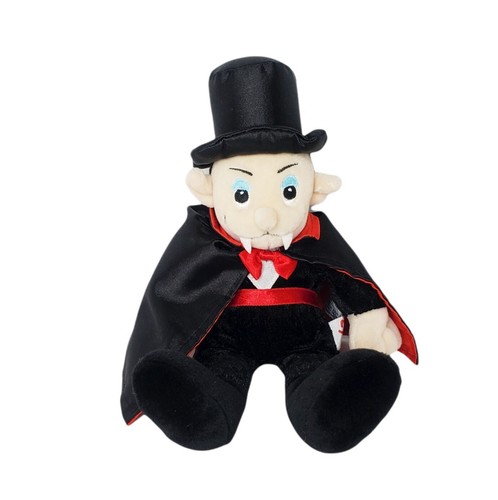 Vampire Dracula Stuffed Plush Halloween Aurora Hard to Find with Hat and Cape 9" - Picture 5 of 7