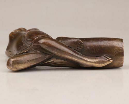 Walking Stick Cane Head Bronze Woman Beauty Statues Accessorie - Picture 6 of 8
