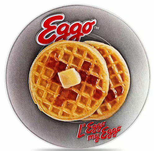 2024 CHAD 5000F - KELLOGG'S EGGO WAFFLES PLATE - NGC MS70 - 999 SILVER COIN - Picture 10 of 14