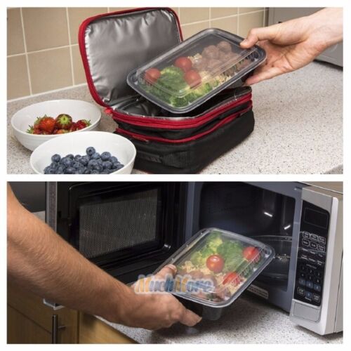 50 Pack Meal Prep Containers Reusable Food Storage Disposable Plastic Lunch Box - Picture 8 of 18
