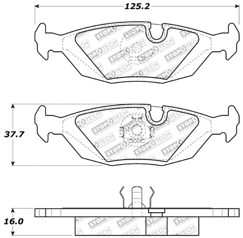 StopTech Performance Brake Pads 533i FOR 1983-84 BMW - Picture 3 of 11