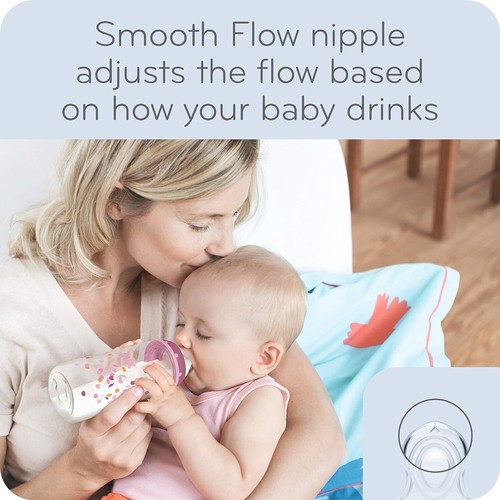 NUK Smooth Flow Anti-Colic 5oz Bottle New in Original Package 3 Pack - Picture 3 of 9