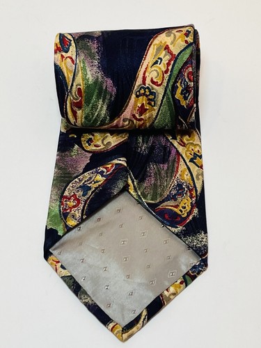 Cravatta cravatta uomo Frank Stella Ltd. seta astratta Made in Italy - Foto 8 di 8