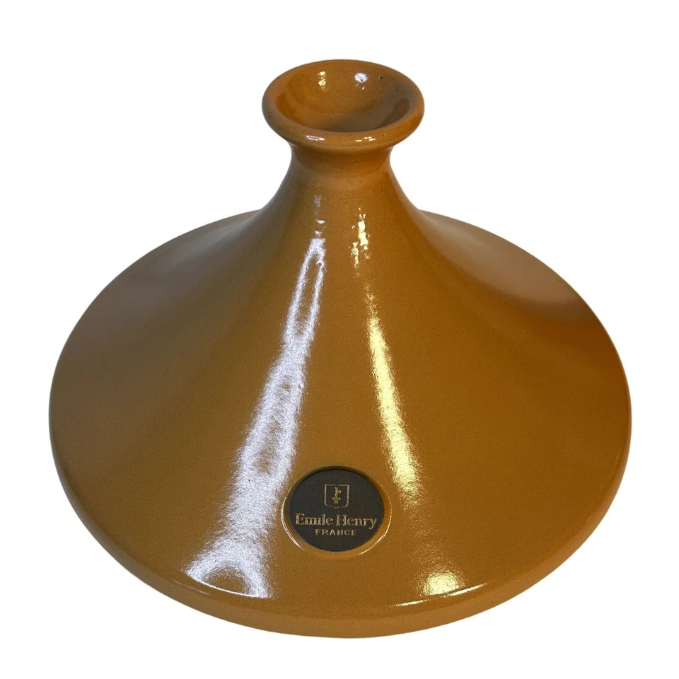 Emile Henry FLAME TOP 2.6 quartos cor bronzeada tangine França ** MUITO DIFÍCIL DE ENCONTRAR** - Imagem 2 de 4