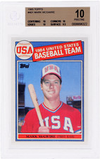 1985 Topps Mark Mcgwire #401 BGS 10