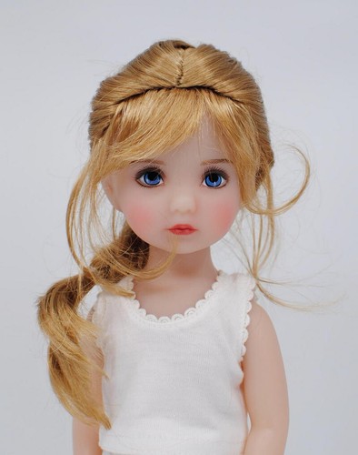 Boneka Wig French Braid 6-7inch/15,5 -18 CM Fits Li'L Dreamer, - Picture 3 of 4