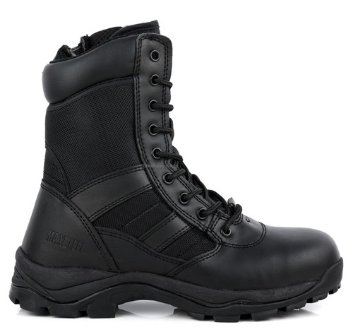 MENS LIGHTWEIGHT STEEL TOE CAP MILITARY COMBAT SAFETY WORK BOOTS POLICE SHOES SZ - Picture 2 of 5