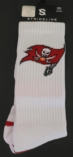 Tampa Bay Buccaneers NFL Strideline Mens M/L Premium Knit Crew - Fan Logo White