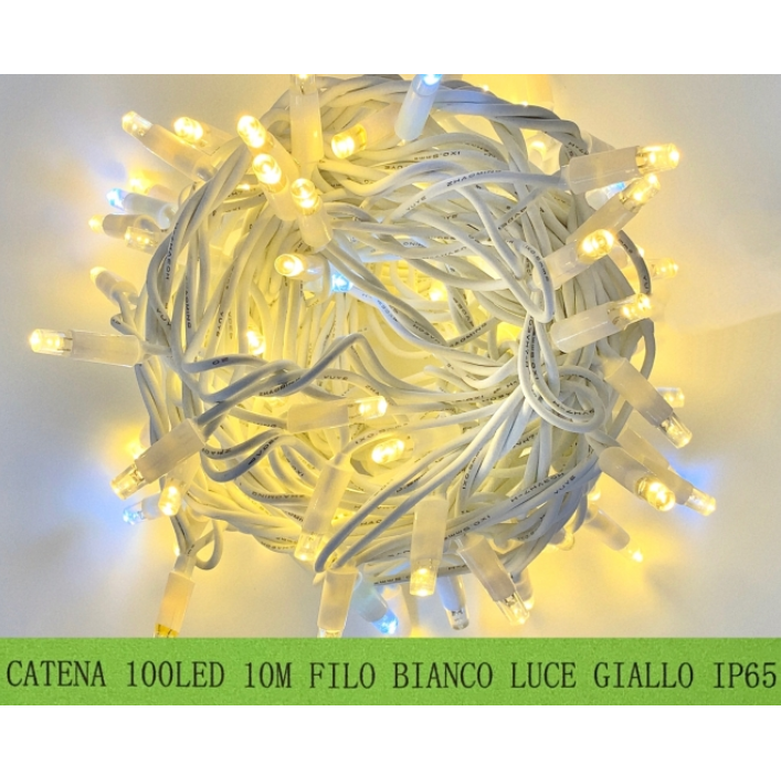 Catena Luminosa Di Luci Led IP65 10 Metri Con 100 Led Filo Nero Luce Blu Flesh Bianco Esterno Raccordabile Ip65 62279631 - Foto 10