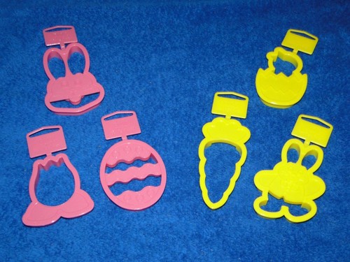 New Wilton 3-4" Plastic Easter Cookie Cutter 6 piece set - Picture 2 of 4