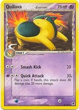 Pokemon EX Dragon Frontiers  36/101 Quilava Card