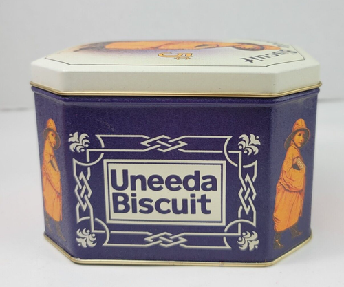 2 Vintage Bristol Ware Tins Uneeda Biscuit Lipton Tea Advertising Home Decor - Picture 15 of 19