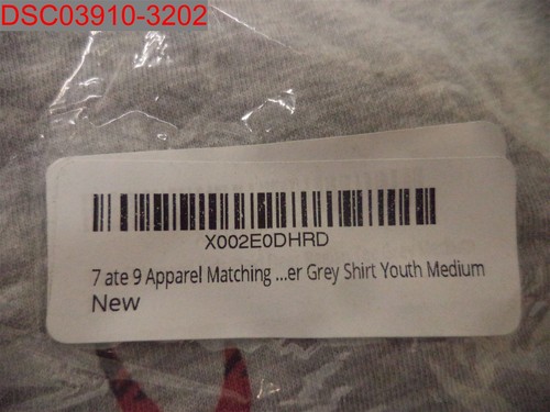 7 ate 9 Apparel Kids Grey PlaidDeer Christmas Raglan Tee Youth Medium X002E0DHRD - Picture 6 of 6