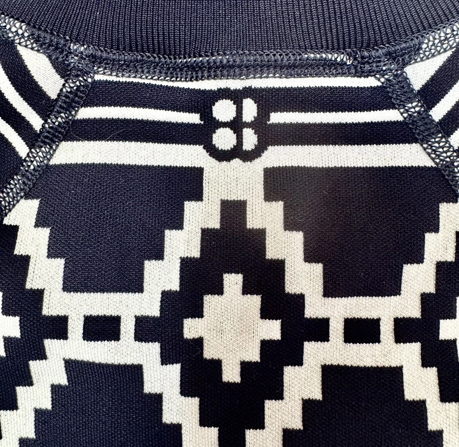 sweaty-betty aztec print activewear ski thermal half zip base-layer