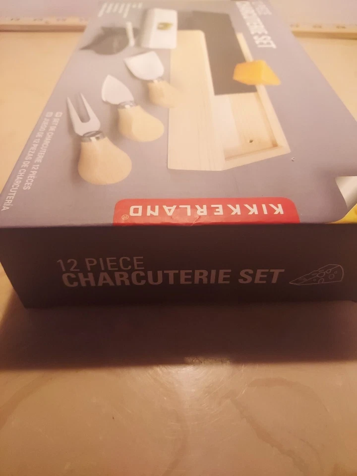 Tabla de queso Kikkerland plato para servir comida plato 12 piezas charcutería madera Foto 3 de 4