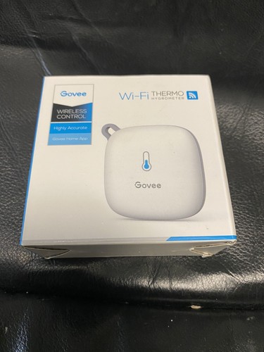 Govee WiFi Thermometer Hygrometer H5179001, Smart Humidity Temperature White - Picture 1 of 2