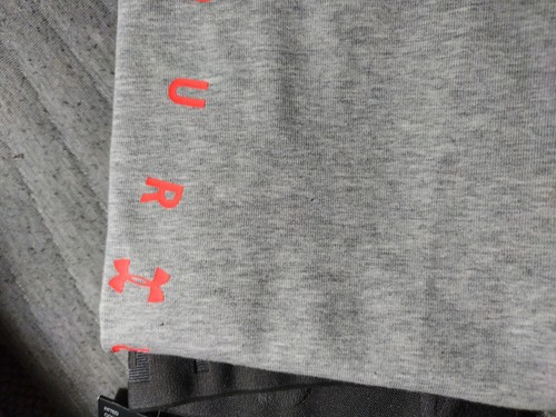 Under Armour Mid Rise Size Small/Wms Yoga NWT Leggings Heather Grey Graphic Leg - Picture 9 of 9