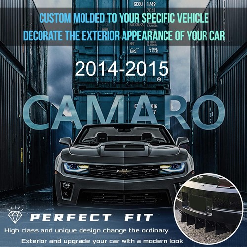 5PC/Set V1 Style Rear Diffuser Kit Aluminum for Chevrolet Camaro 2014-2015 Black - Picture 4 of 7