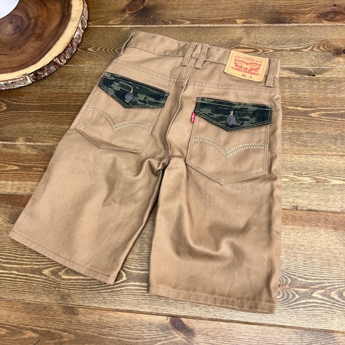 Levis Boys Brown Denim Shorts Sz 8R - Picture 2 of 7