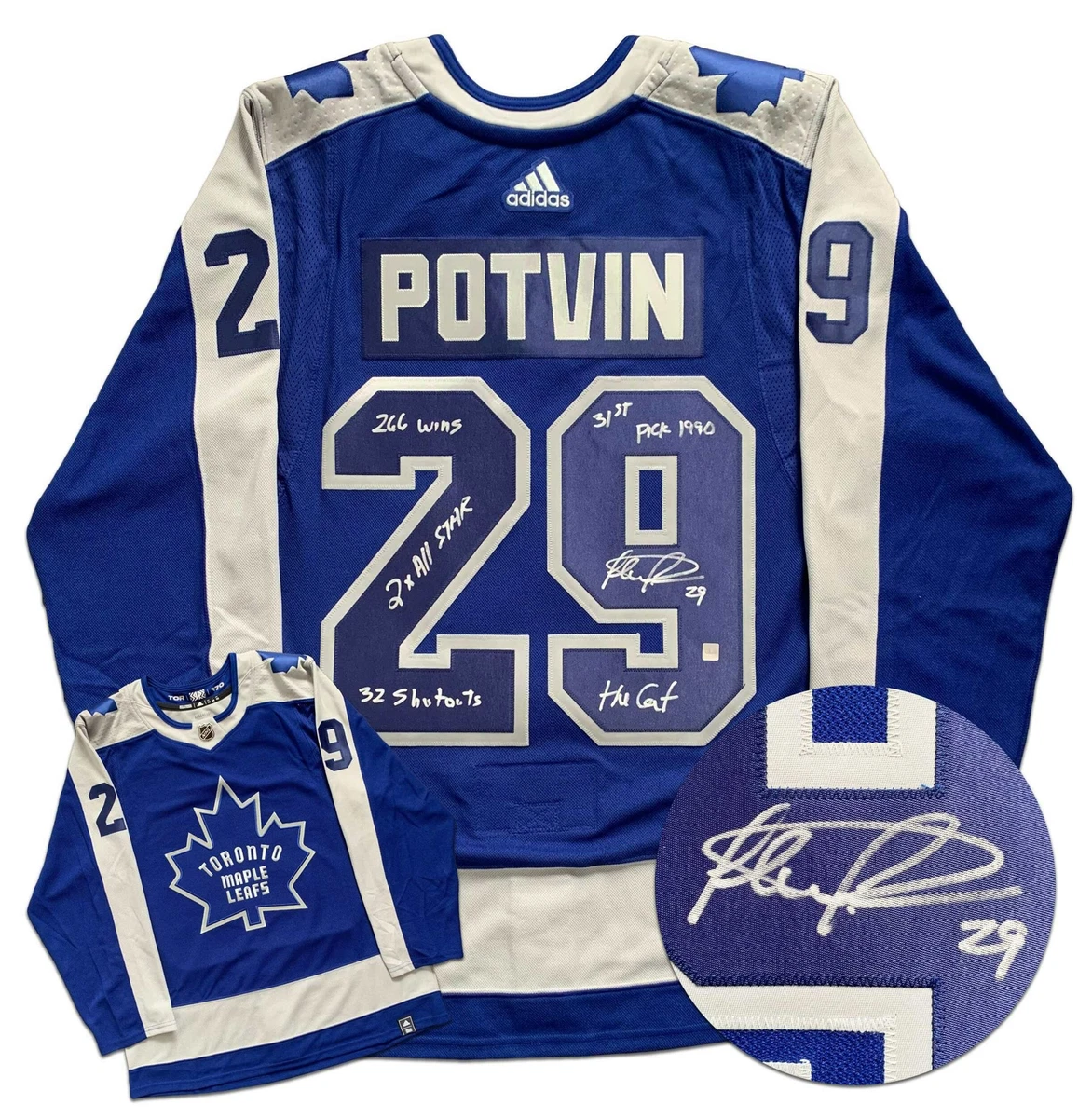 Felix The Cat Potvin Toronto Maple Leafs Autographed CCM Vintage