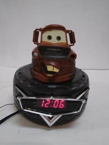 disney pixar cars talking tow mater digital alarm clock cars alarm clock light up storyteller