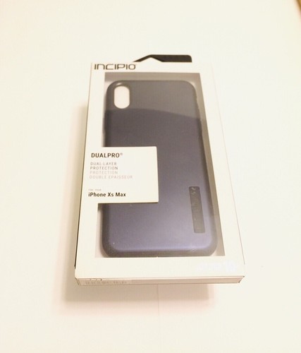 Incipio DualPro Hülle/Cover für iPhone Xs Max mit Hybrid Stoßdämpfend Midnight Blue - Bild 2 von 5