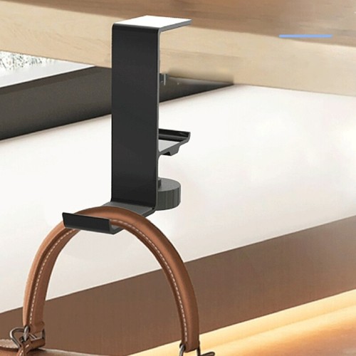 Soporte universal para colgar auriculares de aleación de aluminio para gabinete de escritorio soporte para auriculares - Imagen 4 de 10