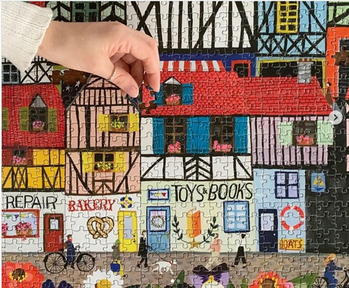 Rompecabezas de sierra Whimsical Village 1000 piezas de eeBoo - Imagen 3 de 3