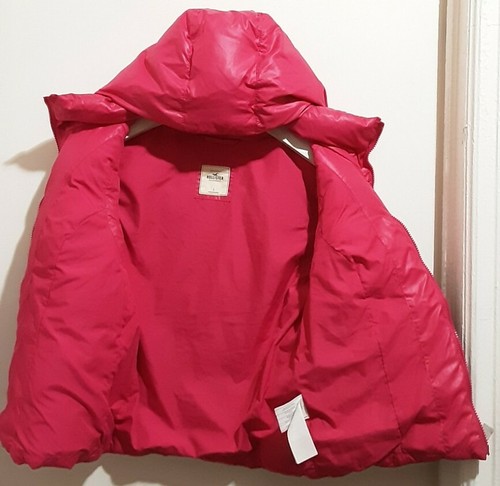 Hollister Girl's Puffer Hoodie Vest Warm Large EUC - Picture 3 of 7