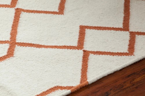 Pure Wool Rug Handmade Stripes Geometric Modern Art Deco Living Room Area Rugs - Picture 3 of 3