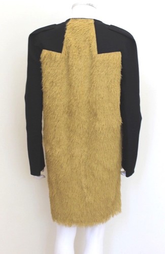 New Roland Mouret Spring 2010 Caramel Shaggy Coat UK8 - Picture 3 of 9