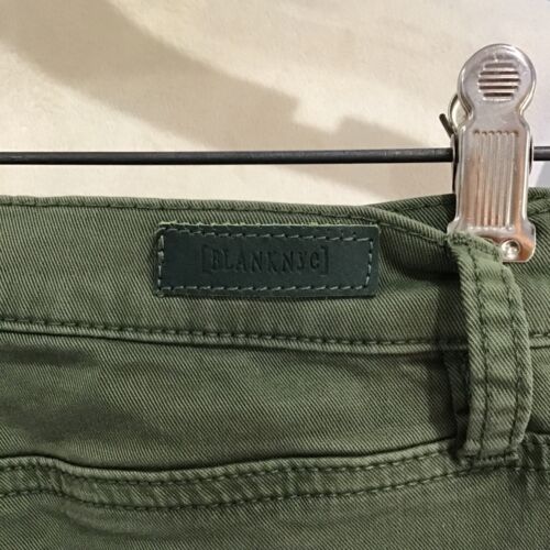 NWT Blank NYC Women Size 28 The Reade Crop Ankle Green Flare Ruffle Jean Boho - Picture 4 of 12