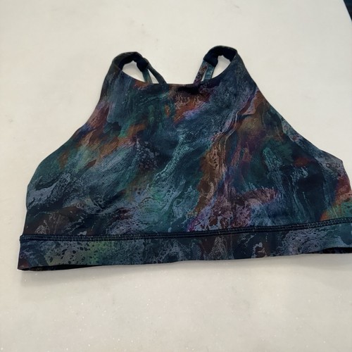 LULULEMON | Free To Be Multi Color Strappy Sports Bra Size 10 - Picture 2 of 5