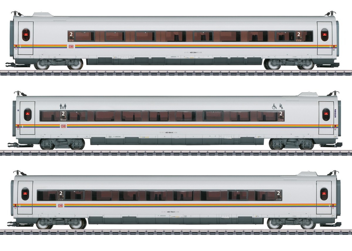 カルリナーNO1 Märklin 37784 +43739 ICE 3 Railbow Set 8-Piece Sound