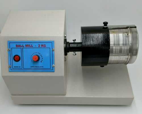 Mulino a sfere da laboratorio 110 V 2 kg sfere SS resistenti 10 (15 mm) e 35 (8 mm) - Foto 5 di 5