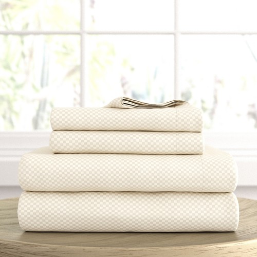 4 Piece Bed Sheet Set by  Kaycie Gray Hotel Collection - Picture 1 of 17