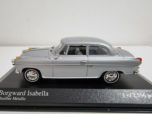 Minichamps 400096000 Borgward Isabella Limousine 1959 Silver 1/43 #NEW - Picture 2 of 9