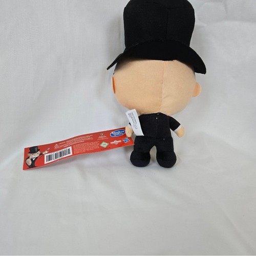 Mr. Monopoly Man Uncle Pennybags 9" Black Suit Big Head Plush Toy Hasbro New - Picture 2 of 4