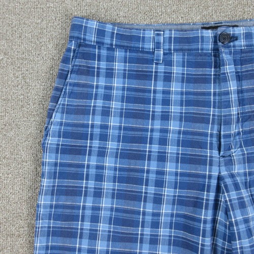 Pantalones Cortos Banana Republic Para Hombre 35 Azul Cuadros Emerson Chino 35x10* - Imagen 3 de 17