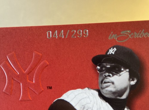 2004 Fleer inScribed Names of the Game Reggie Jackson #d 044/299 1/1? HIS JSY #! - Picture 3 of 3