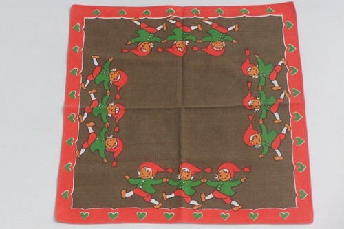 Mantel/Retro Navidad Estampado Gnomo Sueco Vintage - Imagen 5 de 7