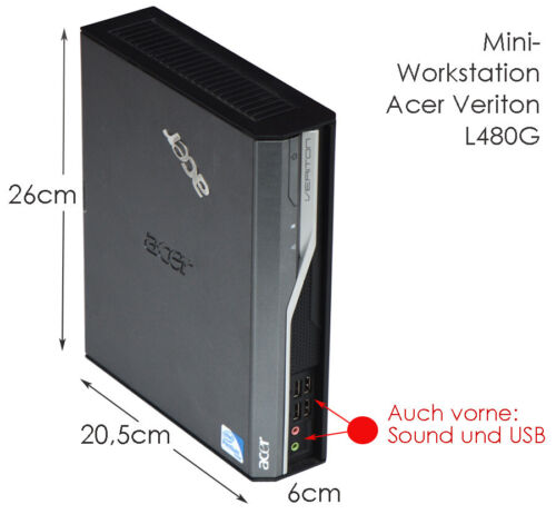 MINI ORDENADOR ACER L480G PARA WINDOWS XP 7 CON SERIE RS-232 Y LPT PARALELO V70 - Imagen 3 de 5