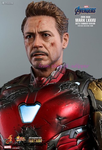 Hot Toys Mms543d33 1/6 Avengers Endgame Iron Man Lxxxv Batalla Dañado Navidad - Imagen 8 de 14