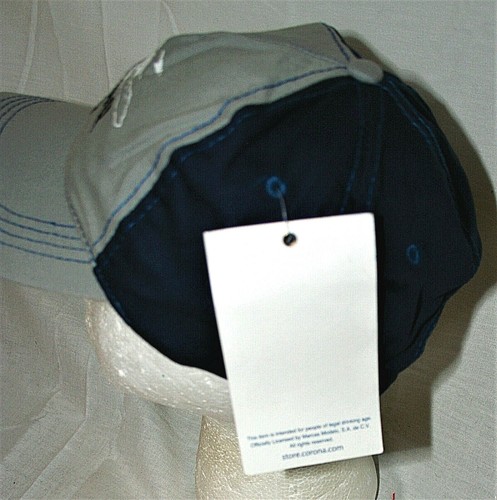 De Colección 2010 Corona Extra Cerveza Atardecer Playa Gris Béisbol Gorra Sombrero Nuevo Nuevo Reedición Etiquetas OSFM - Imagen 3 de 6