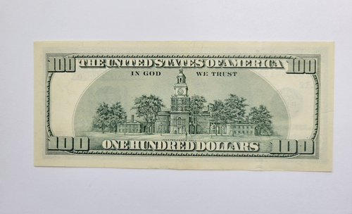 1996 $100 One Hundred Dollar Bill, Rare Error Star Note, Serial # AL00744112* - Picture 2 of 2