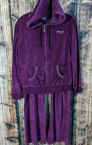Vintage Y2K Fila Velour Track Suit 