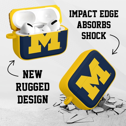 Michigan Wolverines HDX AirPods Pro 1 & 2 Case Cover - Picture 4 of 9