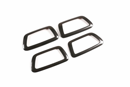 Fit For T@yota T@coma 2016-2020 Carbon Fiber ABS Interior Door Handle Bowl Trim - Foto 7 di 12