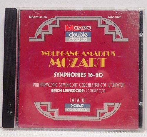 Mozart Symphonies 16-20 - Leinsdorf, Philharmonic Symphony Of London Disc 1-  CD - Imagen 1 de 3