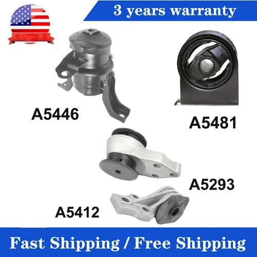 4Pc New Engine Mount Kit For 2005 2006 2008 2009 2010 2011 Mazda Tribute 3.0L V6
